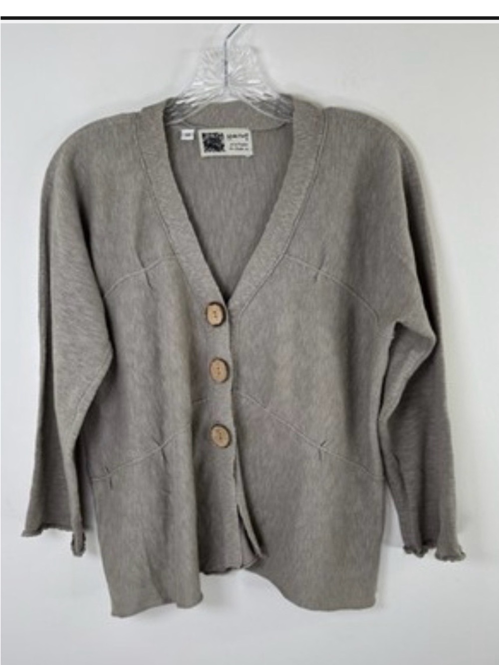 Habitat V-Neck Button Cardigan Sweater in Light Brown size L great condition!